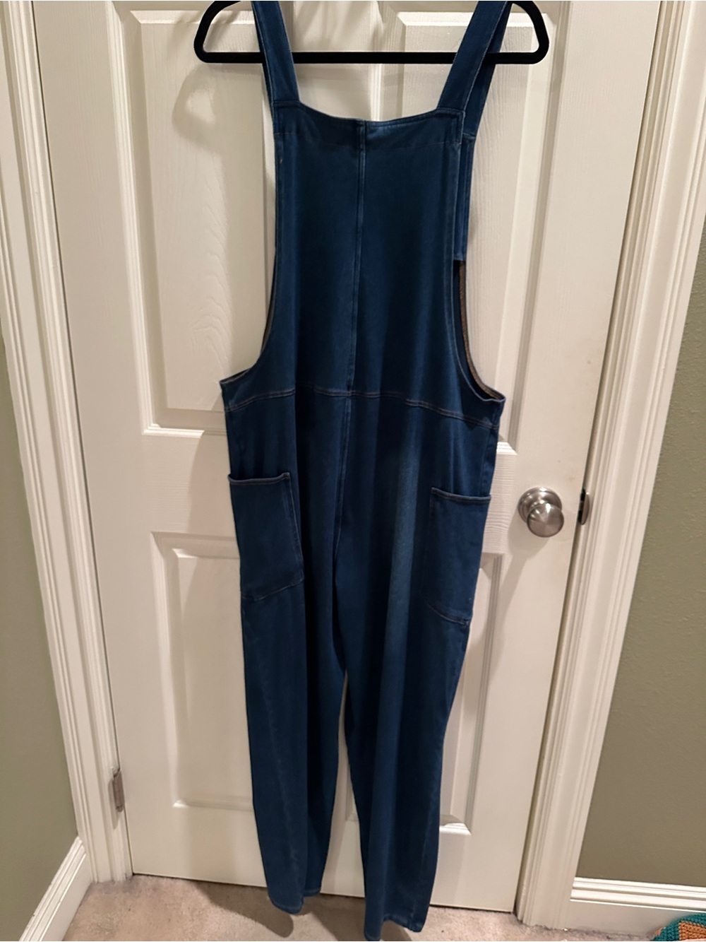 HALARA Navy Blue Denim Jumpsuit